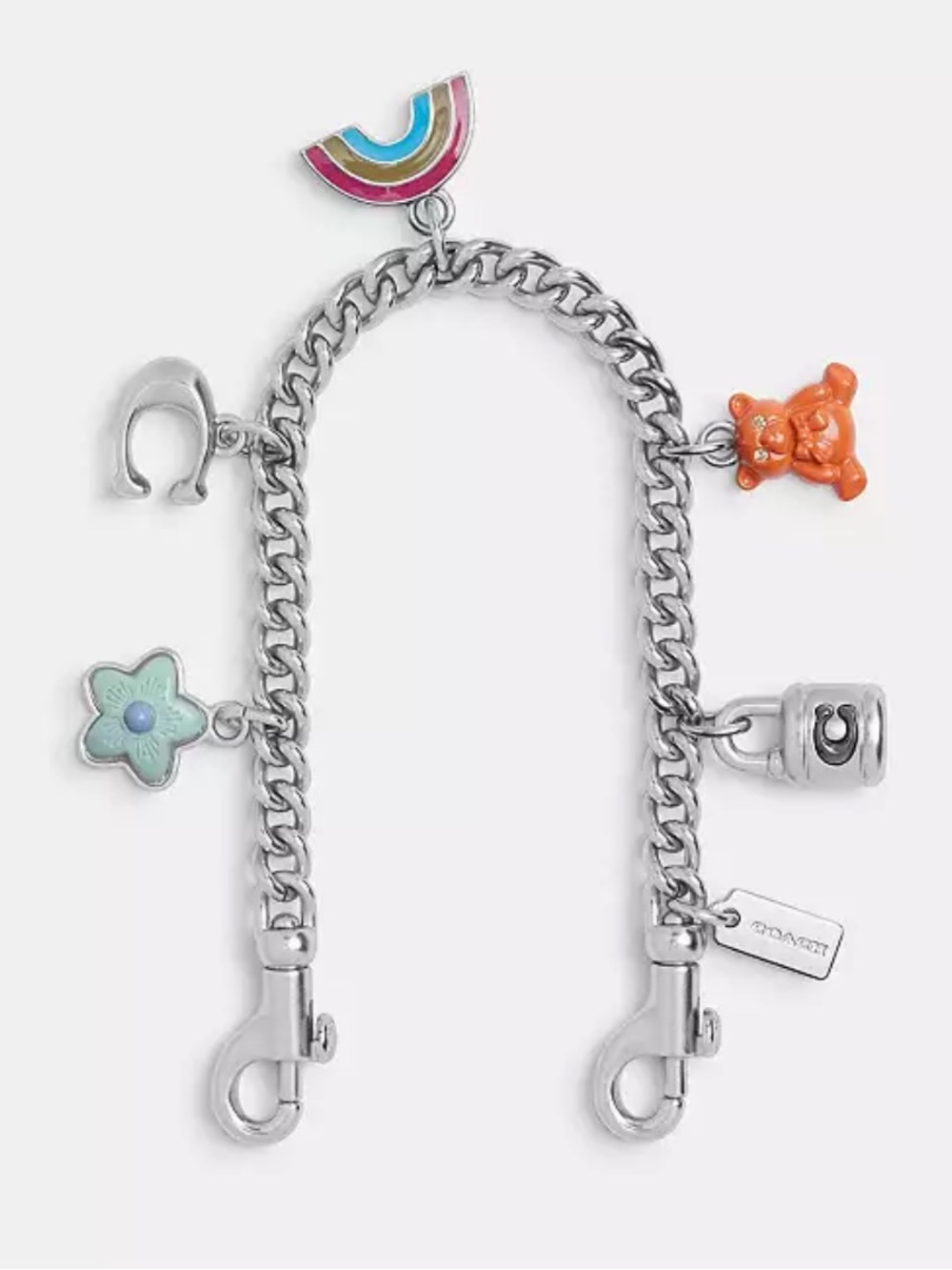 COACH Silver Swagger Chain
With Charms NWT